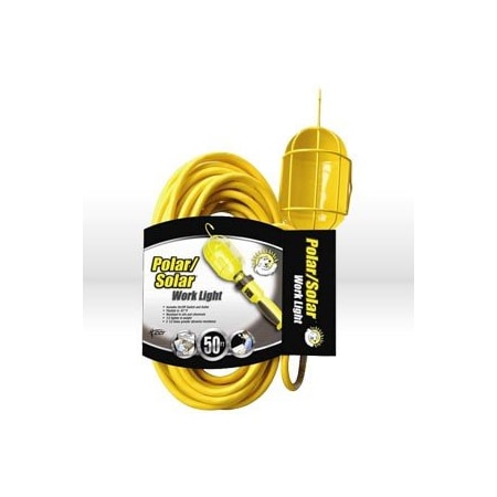 Southwire Area Light, 14/3 SJEO Trouble Light YLW-Vinyl Coated Metal Guard - Swtch & Outlet 05658